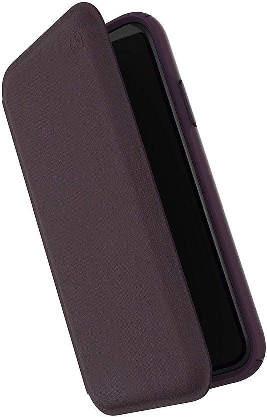 Speck iPhone XR Presidio Folio Case - Heathered Veronica Purple