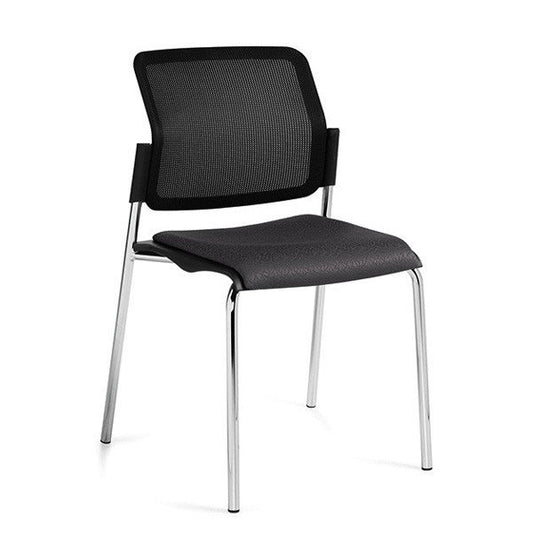 Global Mesh Back Armless Stacking Chair - Sonic 3D