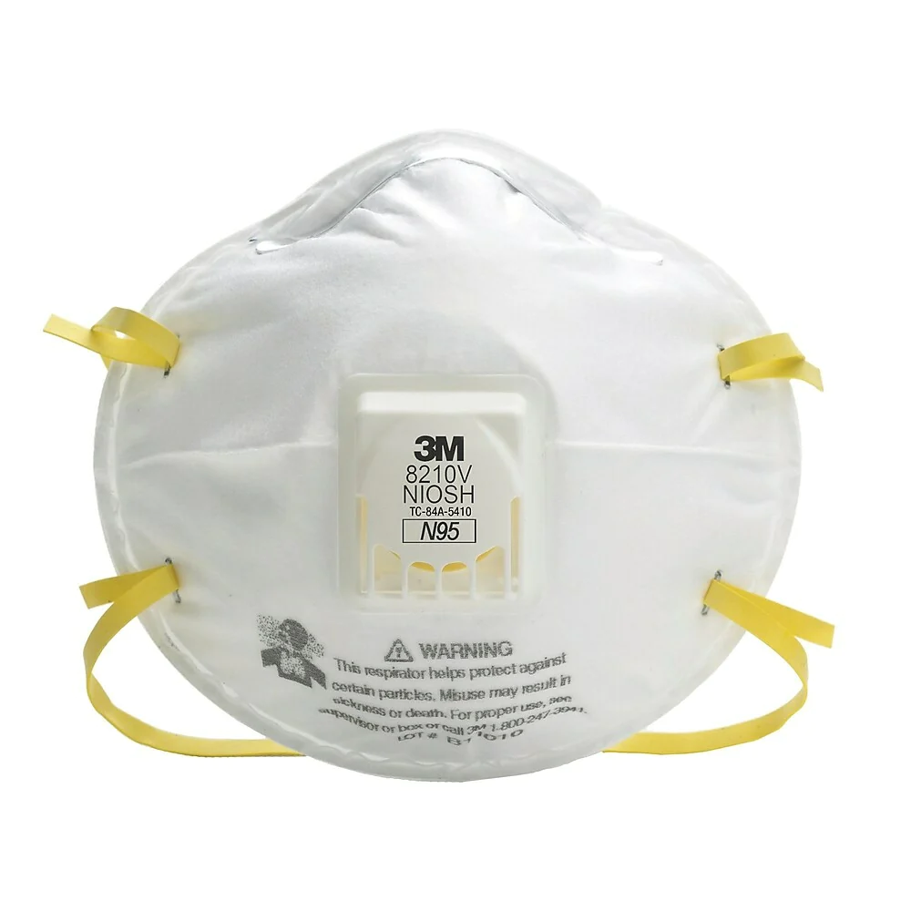 3M 8210V N95 Particulate Respirators - 40 Pack